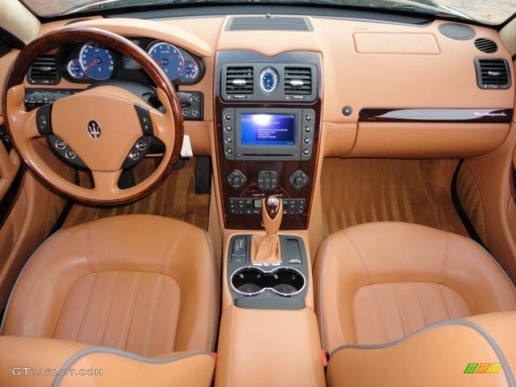 2007 Maserati Quattroporte Executive GT Cuoio Sella Dashboard Photo #38416429