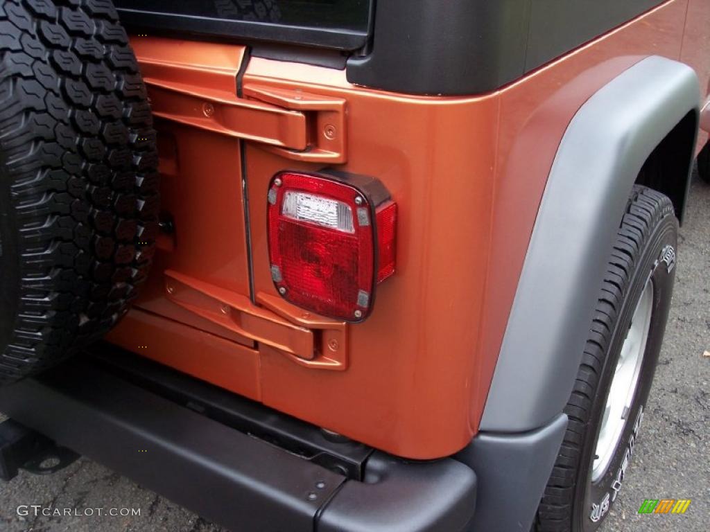 2001 Wrangler Sport 4x4 - Amber Fire Pearl / Agate Black photo #24