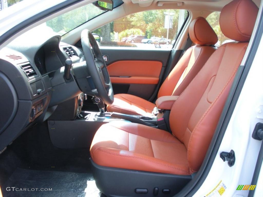 Ginger Leather Interior 2011 Ford Fusion Sel V6 Photo