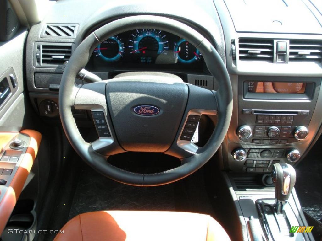 2011 Ford Fusion SEL V6 Ginger Leather Dashboard Photo #38417217