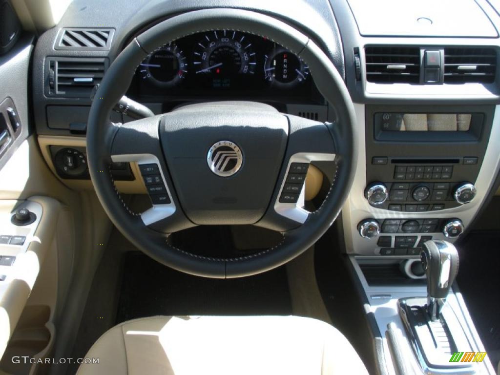 2011 Mercury Milan V6 Premier Camel Steering Wheel Photo #38417609