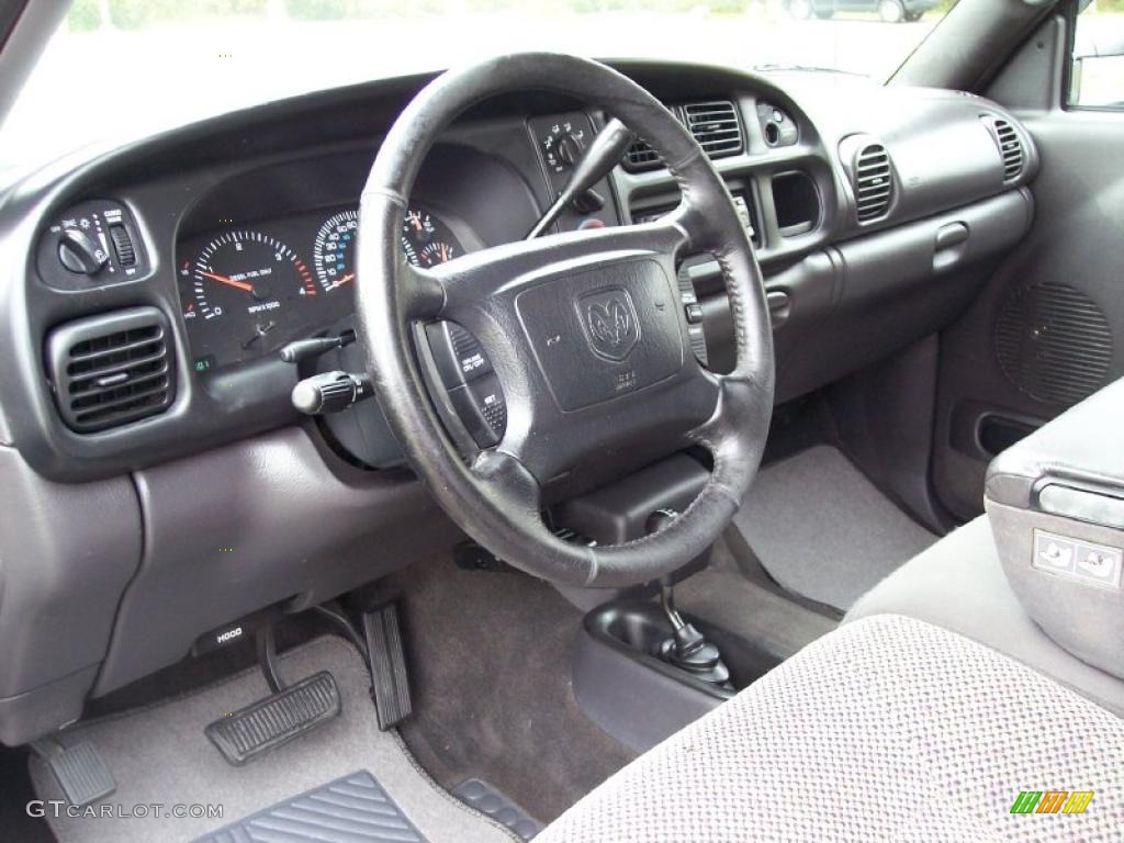 2001 Dodge Ram 3500 SLT Quad Cab 4x4 Dually Mist Gray Dashboard Photo #38417757