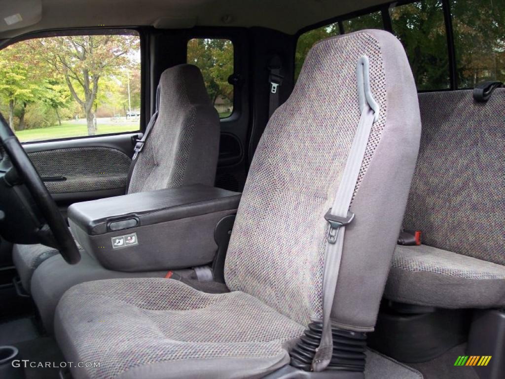 Mist Gray Interior 2001 Dodge Ram 3500 SLT Quad Cab 4x4 Dually Photo #38417817