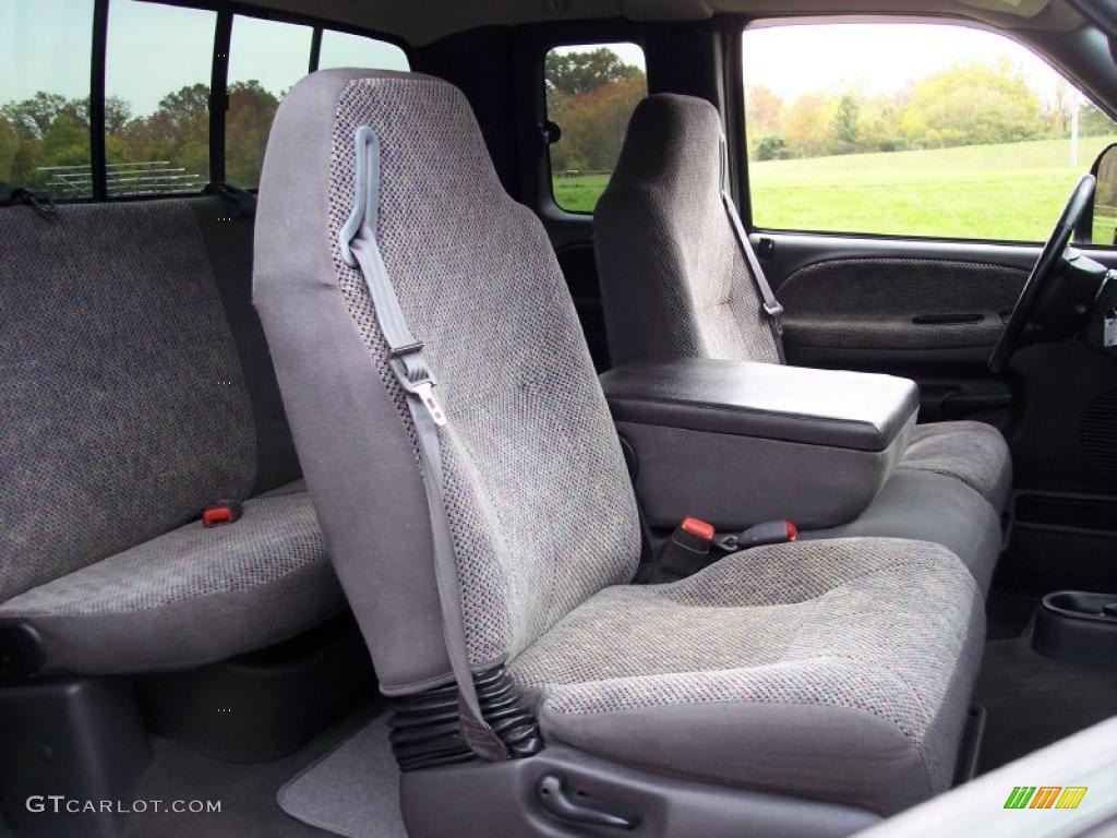 Mist Gray Interior 2001 Dodge Ram 3500 SLT Quad Cab 4x4 Dually Photo #38417897