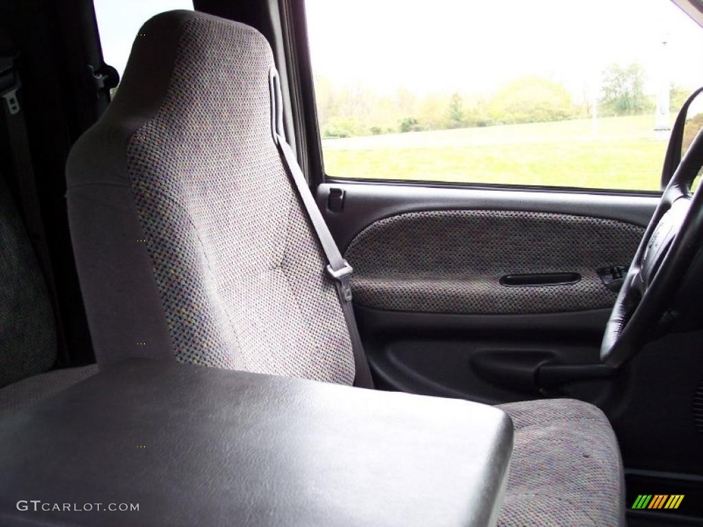 Mist Gray Interior 2001 Dodge Ram 3500 SLT Quad Cab 4x4 Dually Photo #38417941