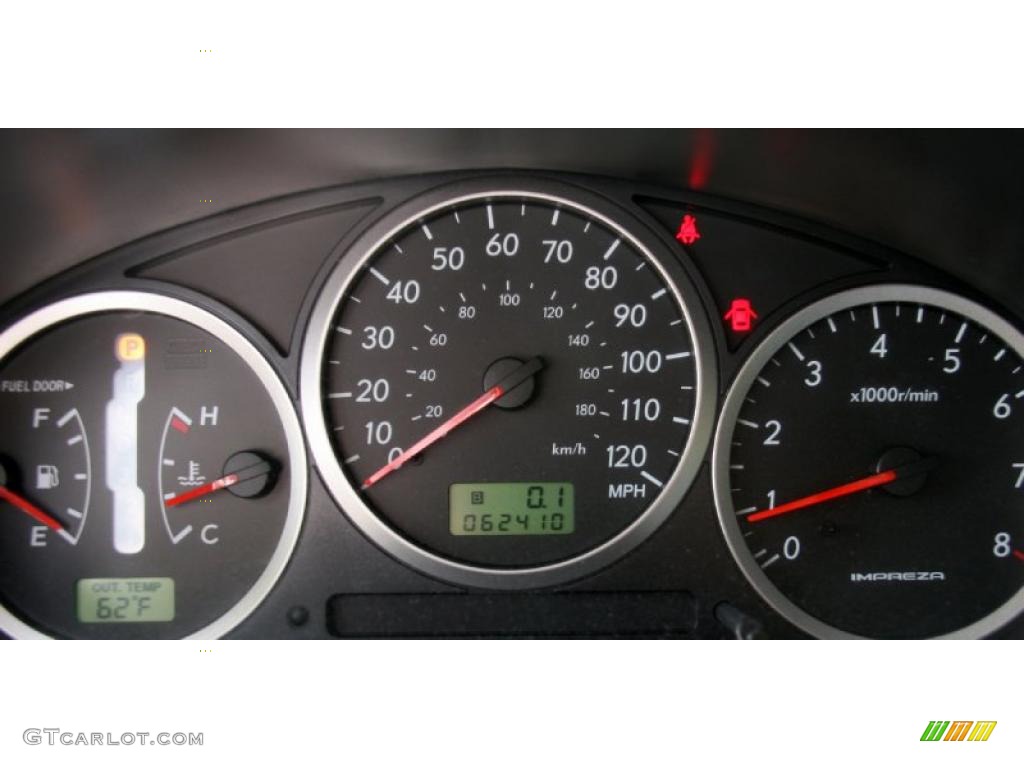 2005 Subaru Impreza Outback Sport Wagon Gauges Photo #38417961