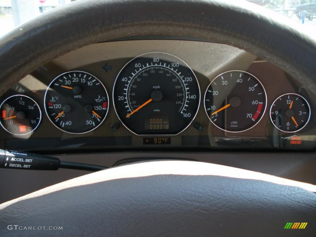 2000 SL 500 Roadster - Desert Silver Metallic / Shell photo #19