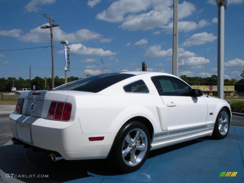 2007 Mustang Shelby GT Coupe - Performance White / Dark Charcoal photo #5