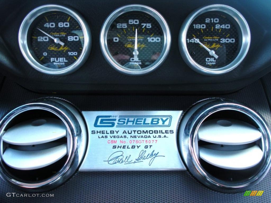 2007 Ford Mustang Shelby GT Coupe Gauges Photo #38418837