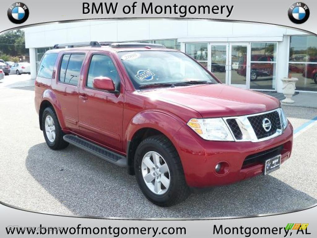 Red Brawn Nissan Pathfinder