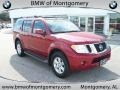 2008 Red Brawn Nissan Pathfinder SE  photo #1