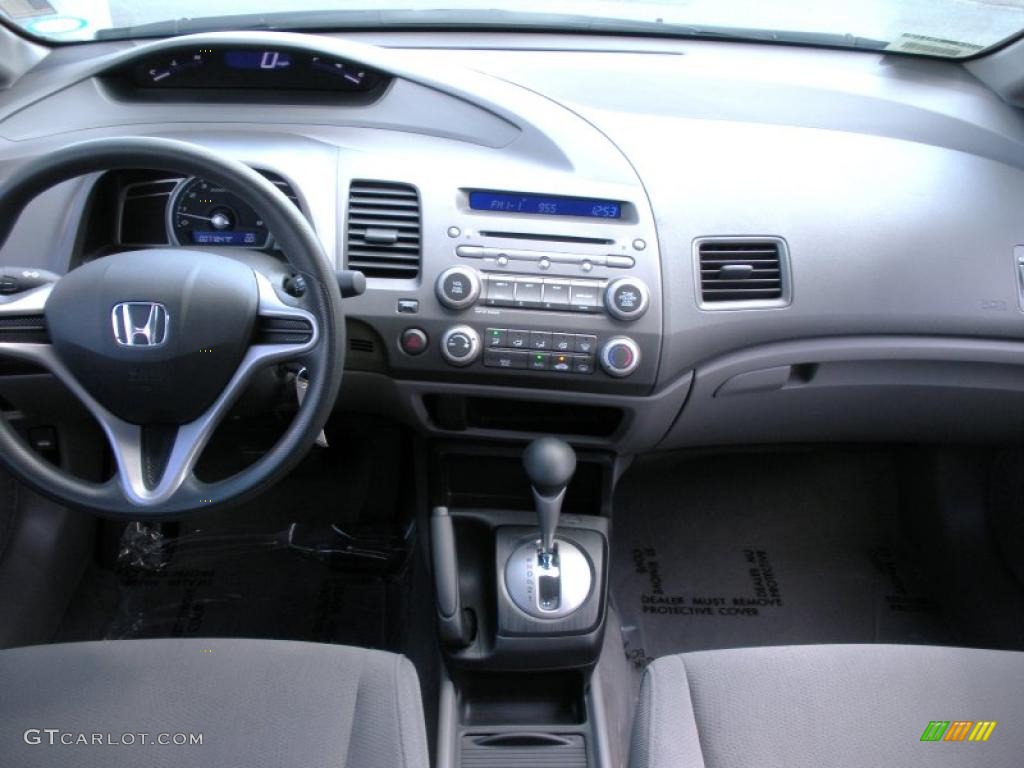 2009 Honda Civic DX-VP Sedan Gray Dashboard Photo #38419245