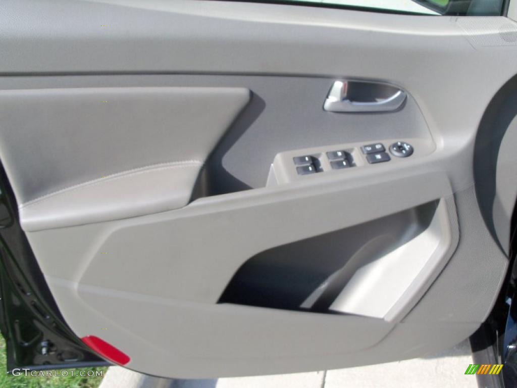 2011 Kia Sportage EX AWD Alpine Gray Door Panel Photo #38419377