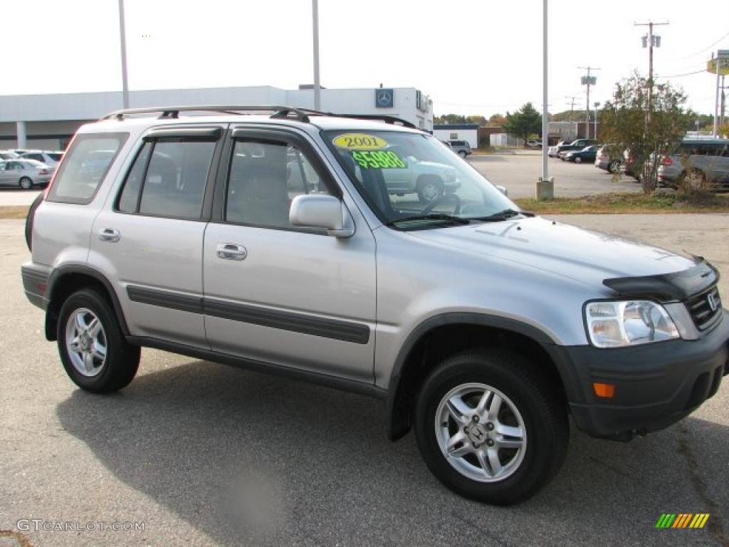2001 CR-V EX 4WD - Satin Silver Metallic / Dark Gray photo #3