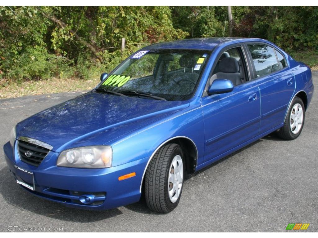 2006 Elantra GLS Sedan - Tidal Wave Blue / Gray photo #1