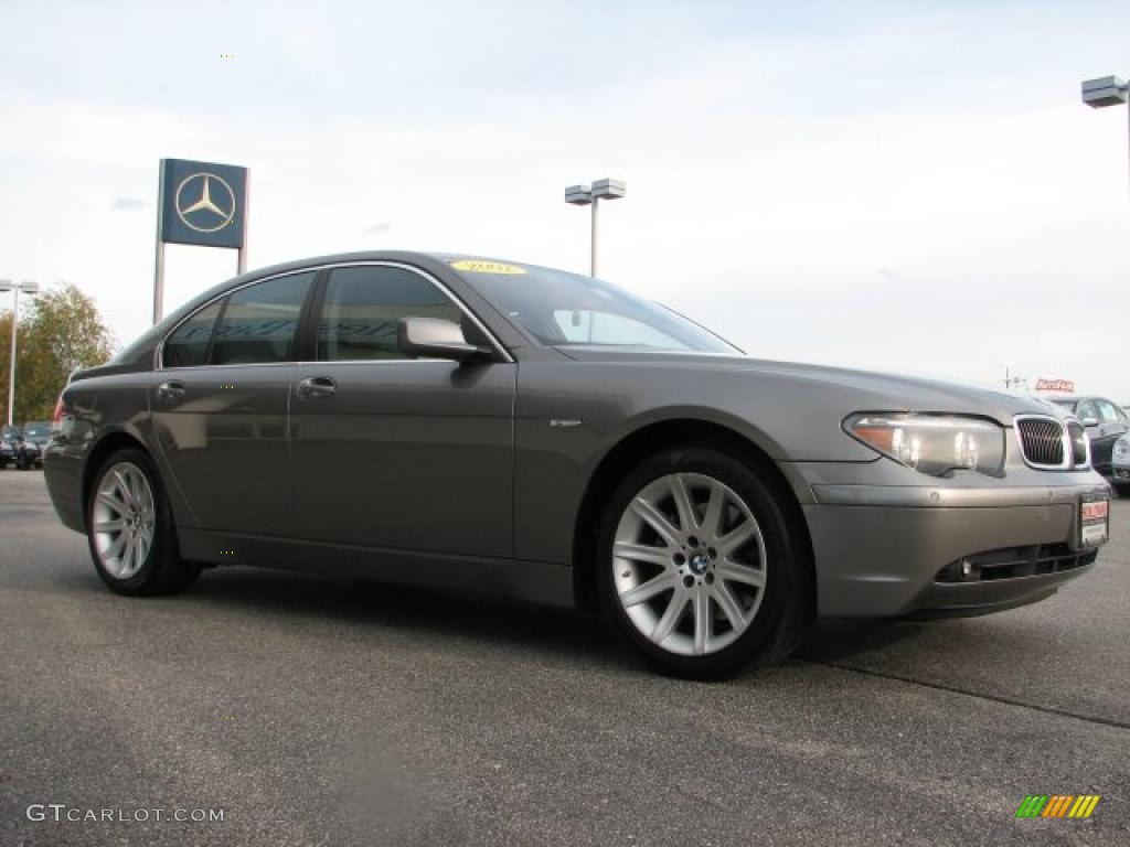 2002 7 Series 745i Sedan - Titanium Grey Metallic / Flannel Grey photo #3