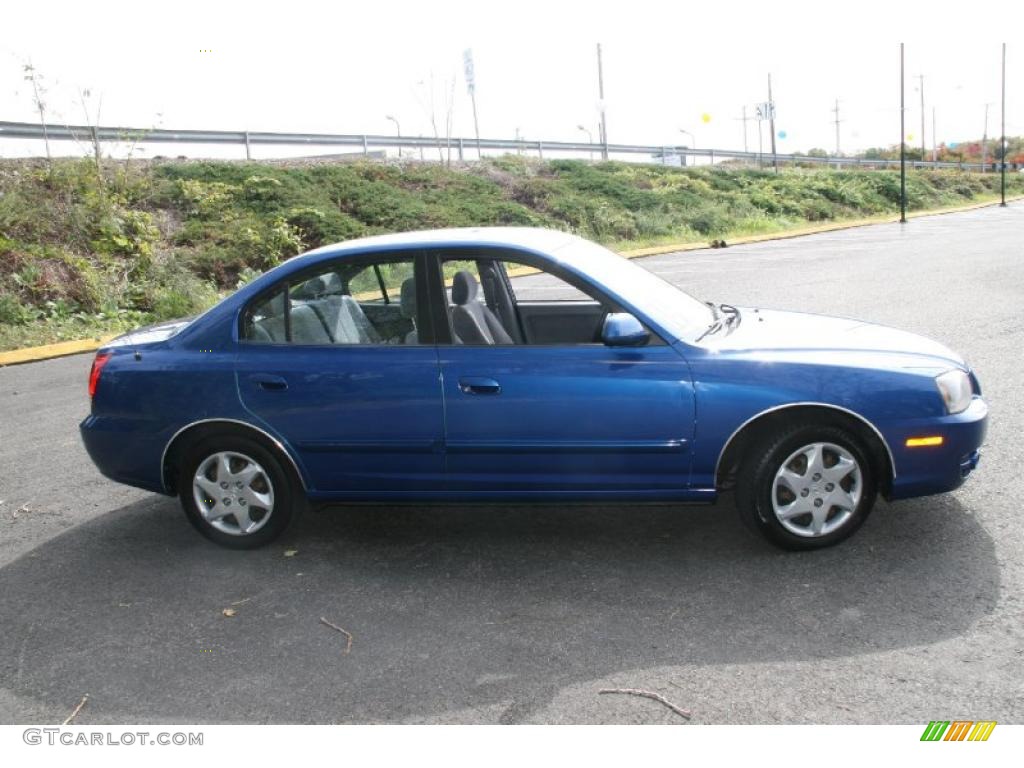 2006 Elantra GLS Sedan - Tidal Wave Blue / Gray photo #4