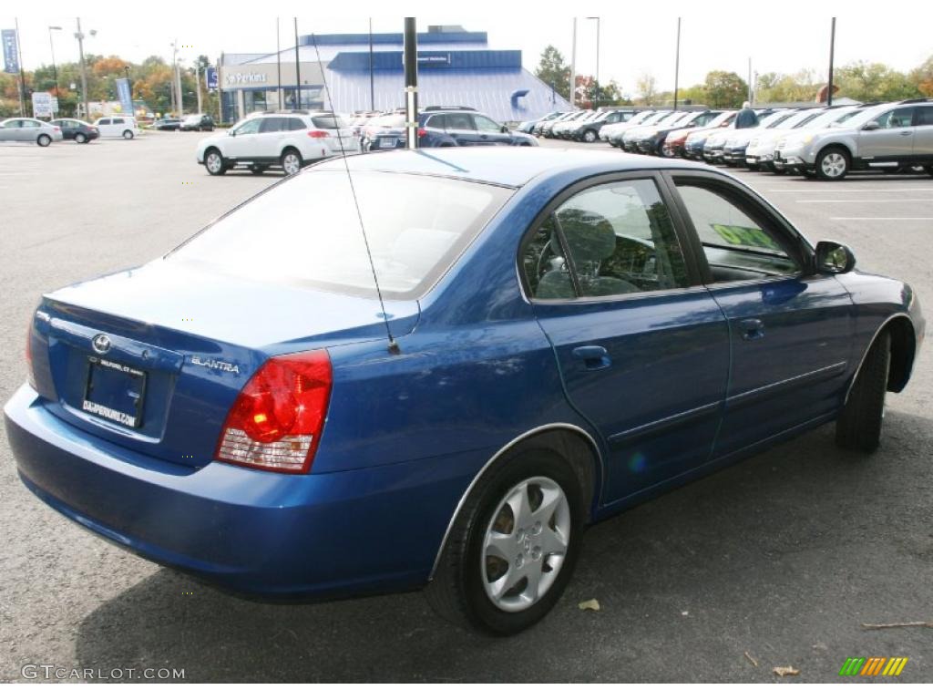 2006 Elantra GLS Sedan - Tidal Wave Blue / Gray photo #5