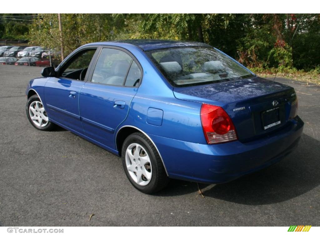 2006 Elantra GLS Sedan - Tidal Wave Blue / Gray photo #8