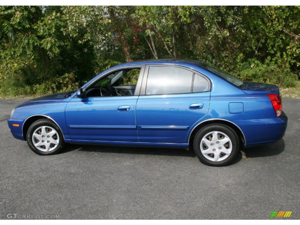 2006 Elantra GLS Sedan - Tidal Wave Blue / Gray photo #9
