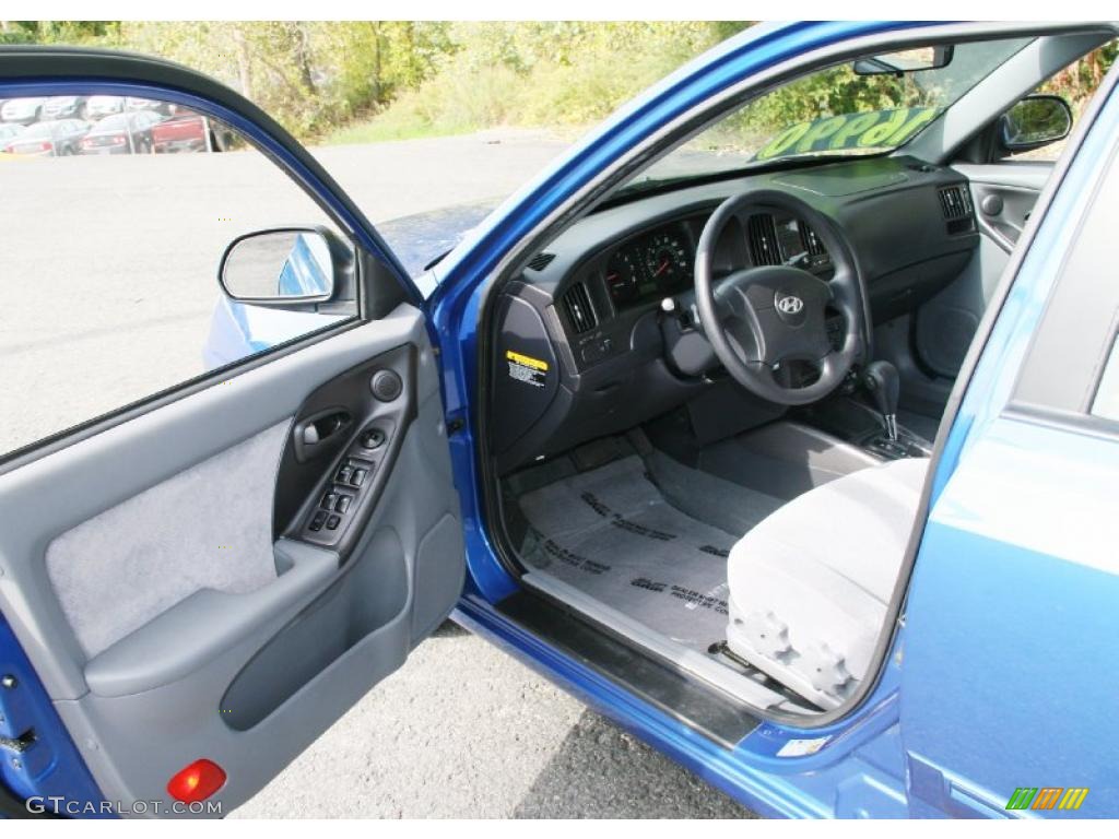 2006 Elantra GLS Sedan - Tidal Wave Blue / Gray photo #10