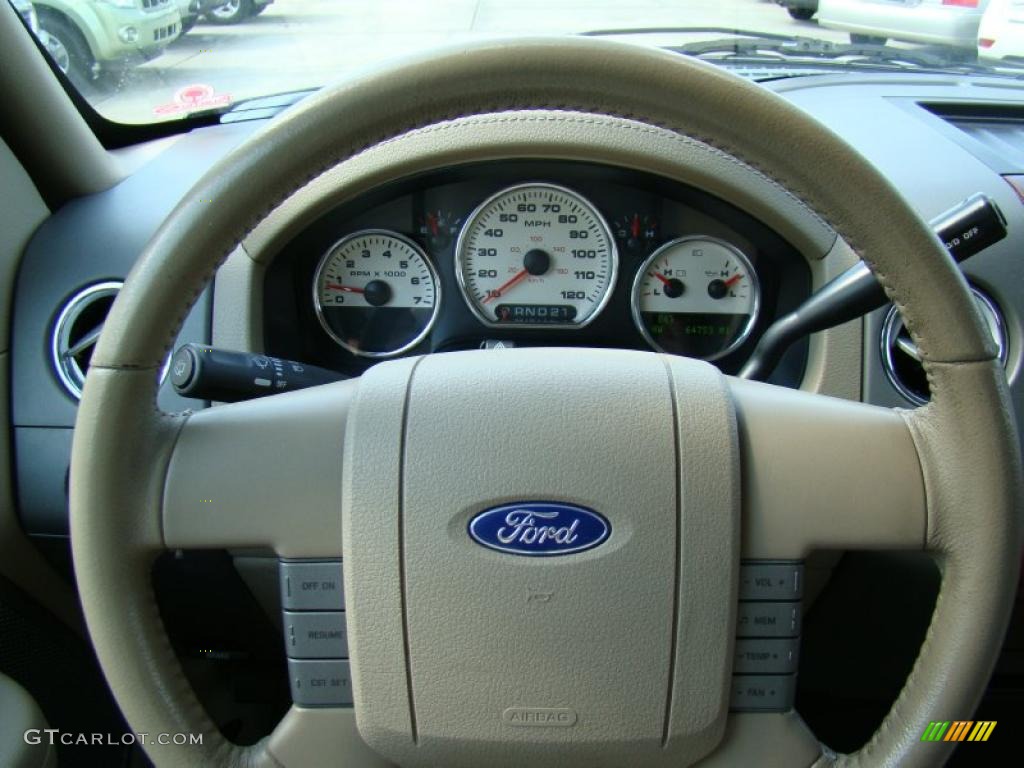 2005 F150 Lariat SuperCrew - Dark Stone Metallic / Tan photo #22