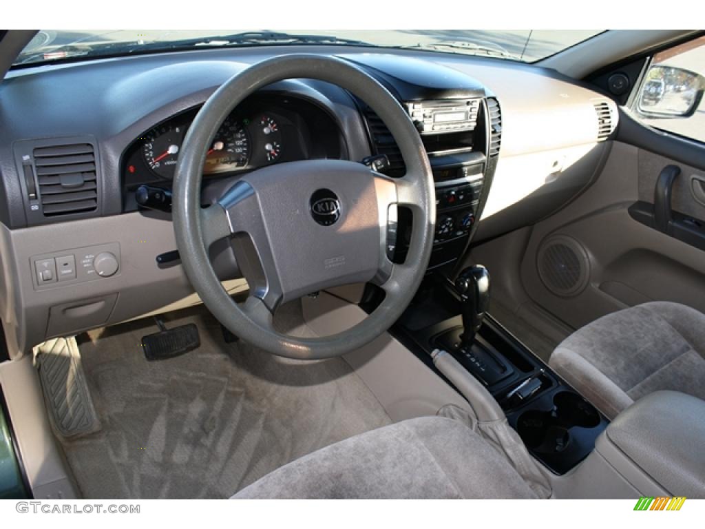 Beige Interior 2003 Kia Sorento LX 4WD Photo #38424493