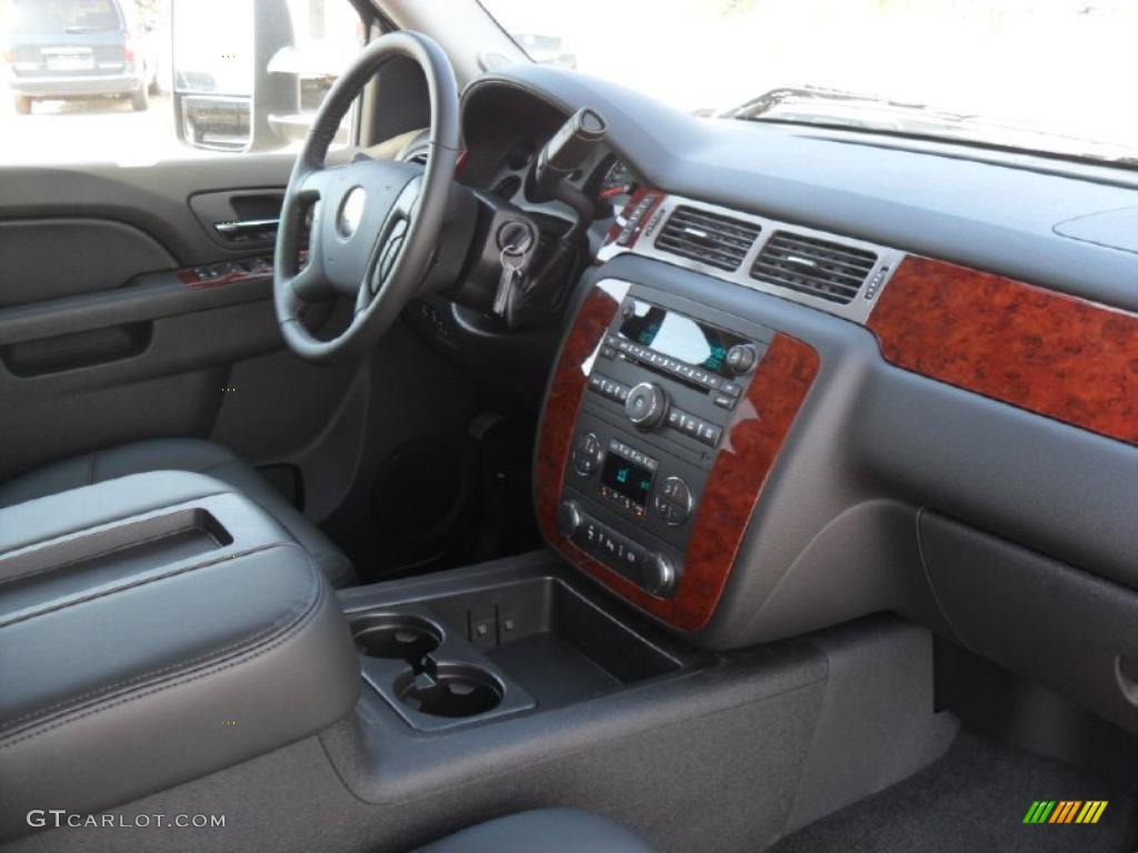 2011 Chevrolet Silverado 3500HD LTZ Crew Cab 4x4 Dually Ebony Dashboard Photo #38424521