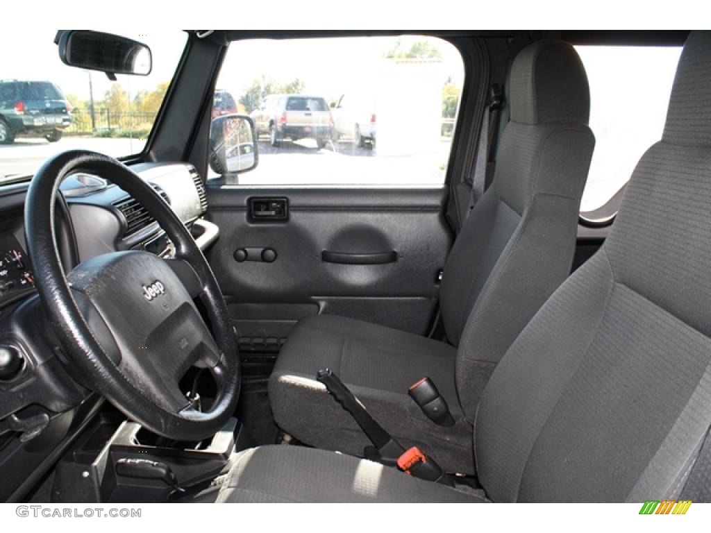 Dark Slate Gray Interior 2006 Jeep Wrangler SE 4x4 Photo #38425493