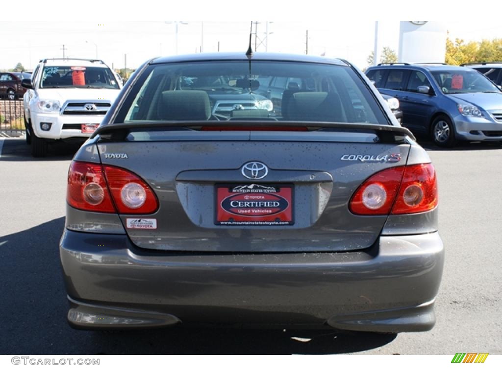 2006 Corolla S - Phantom Gray Pearl / Dark Charcoal photo #3