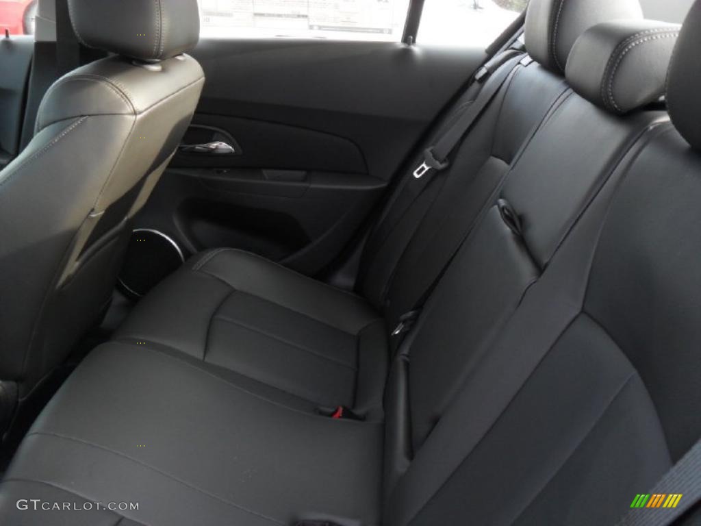 Jet Black Leather Interior 2011 Chevrolet Cruze LTZ Photo #38428469