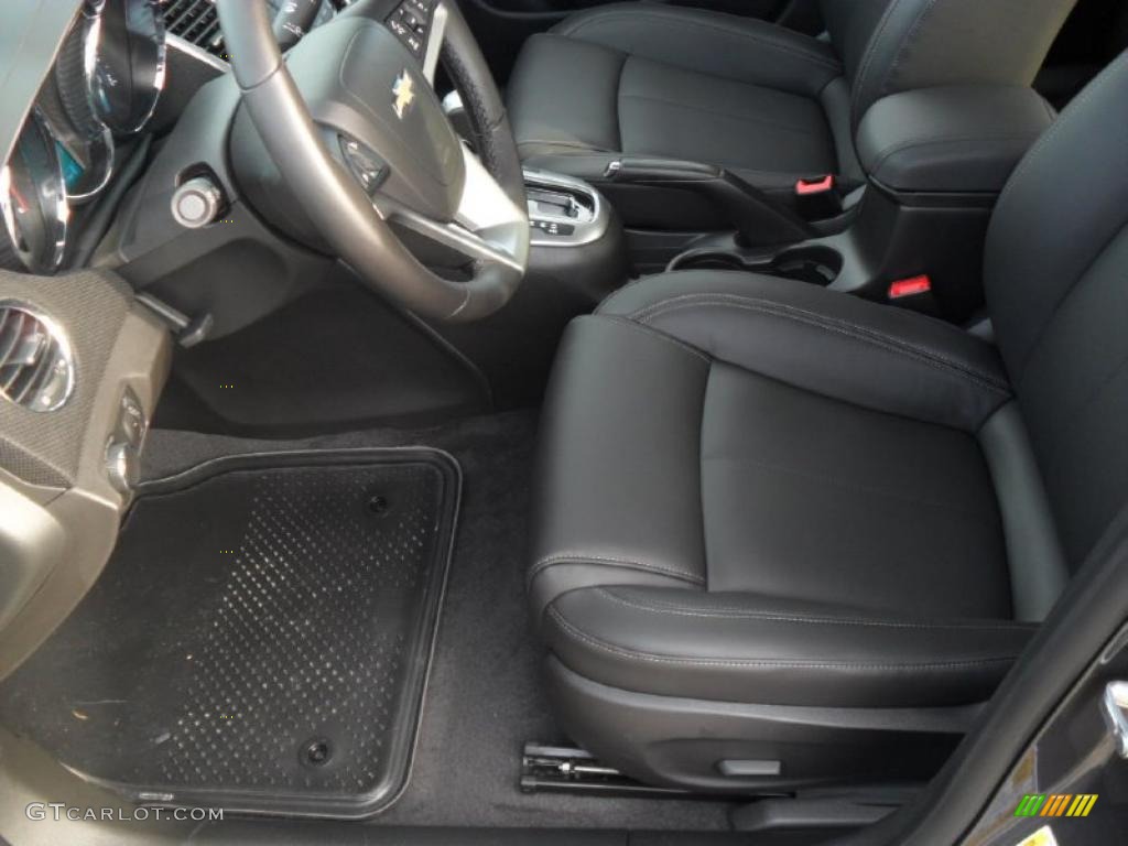 Jet Black Leather Interior 2011 Chevrolet Cruze LTZ Photo #38428761
