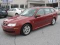 Chili Red Metallic 2007 Saab 9-3 2.0T SportCombi Wagon Exterior