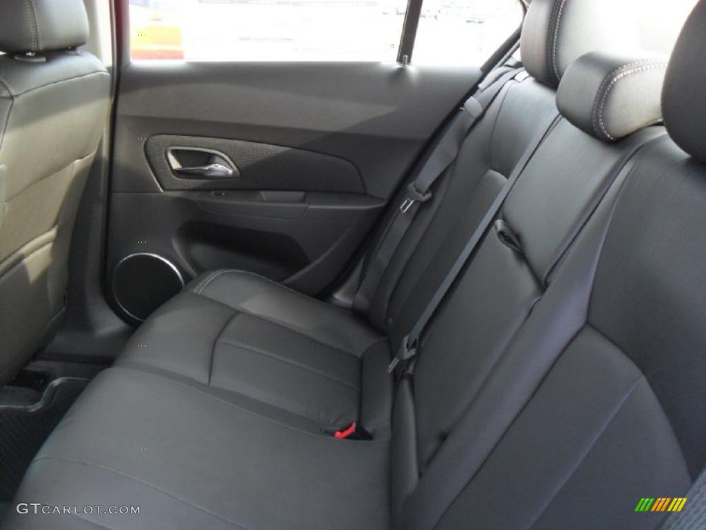 Jet Black Leather Interior 2011 Chevrolet Cruze LTZ Photo #38428881