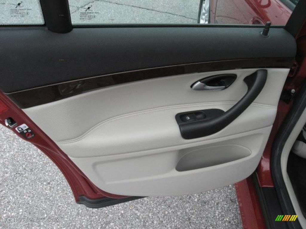 2007 Saab 9-3 2.0T SportCombi Wagon Parchment Door Panel Photo #38429157