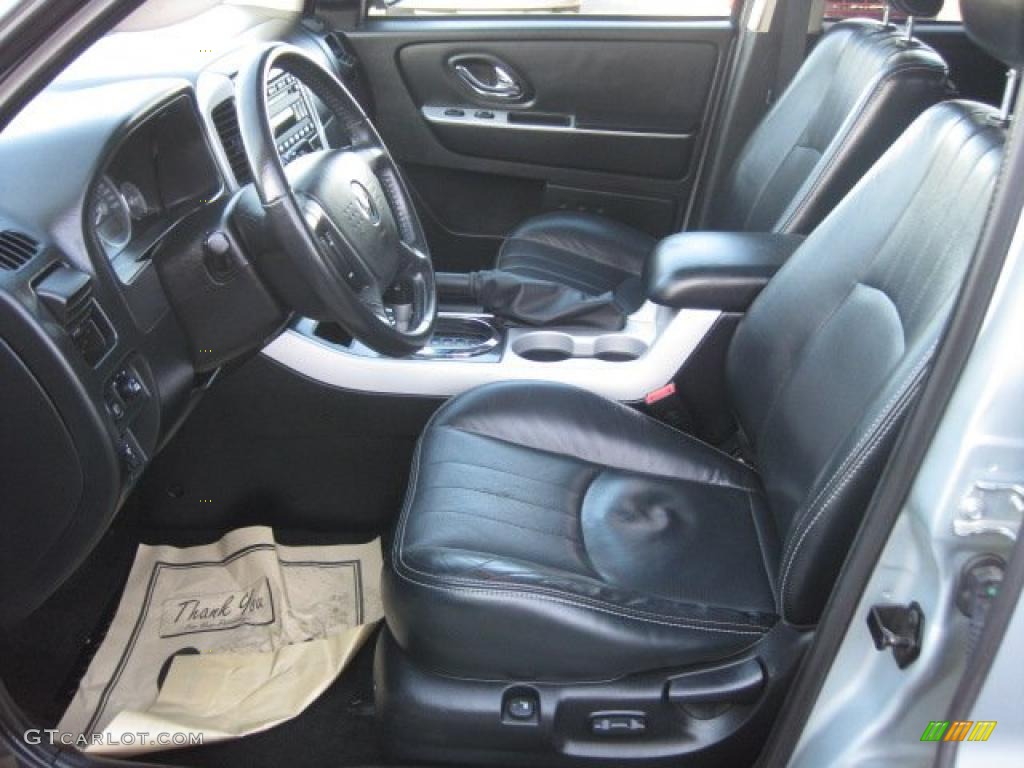 Black Interior 2005 Mercury Mariner V6 Premier 4WD Photo #38429225