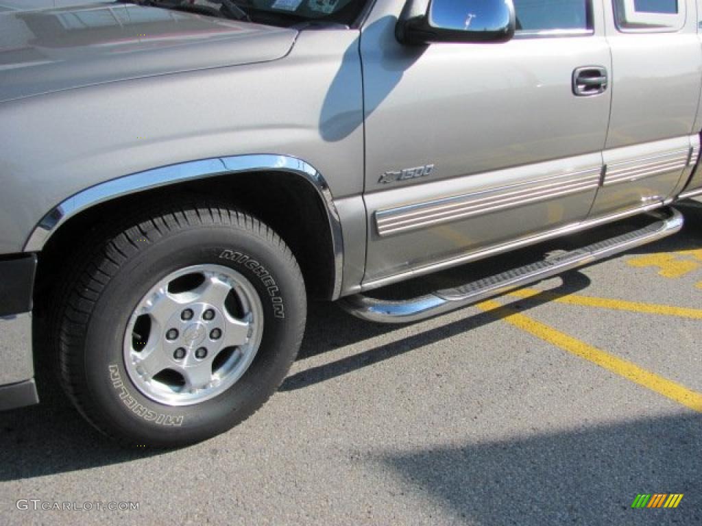 2002 Silverado 1500 LS Extended Cab - Light Pewter Metallic / Medium Gray photo #3