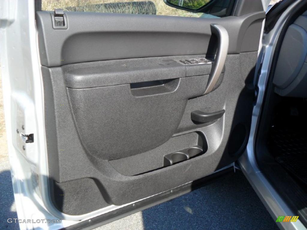 2011 Chevrolet Silverado 1500 LS Crew Cab 4x4 Dark Titanium Door Panel Photo #38429629