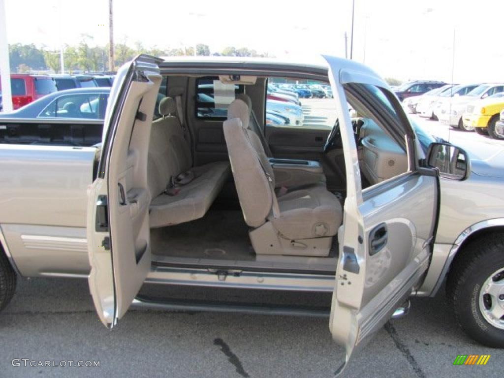 2002 Silverado 1500 LS Extended Cab - Light Pewter Metallic / Medium Gray photo #11