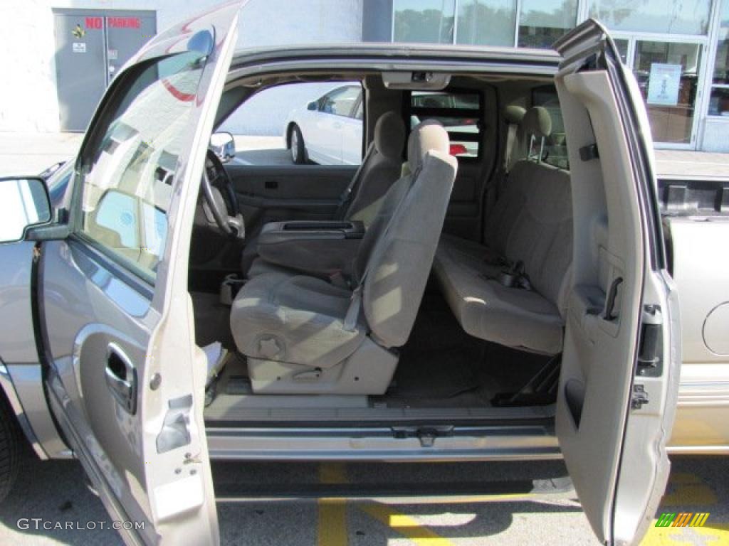 2002 Silverado 1500 LS Extended Cab - Light Pewter Metallic / Medium Gray photo #12