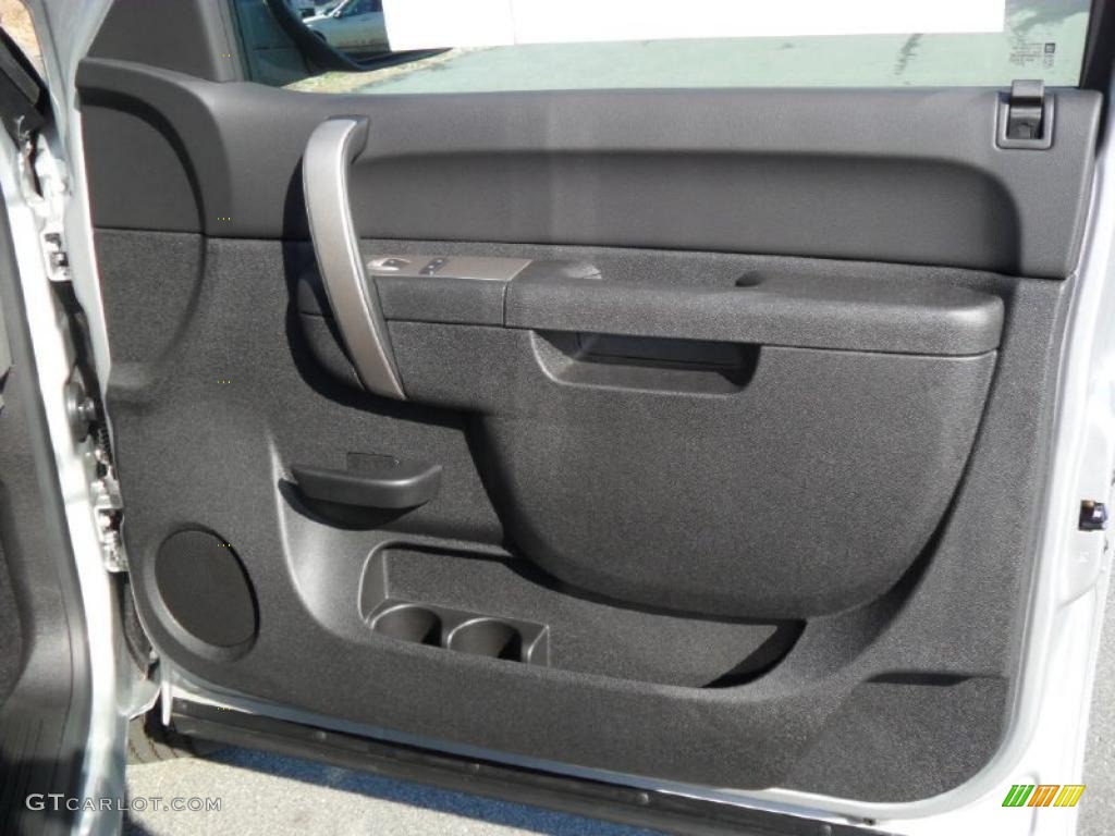 2011 Chevrolet Silverado 1500 LS Crew Cab 4x4 Dark Titanium Door Panel Photo #38429813