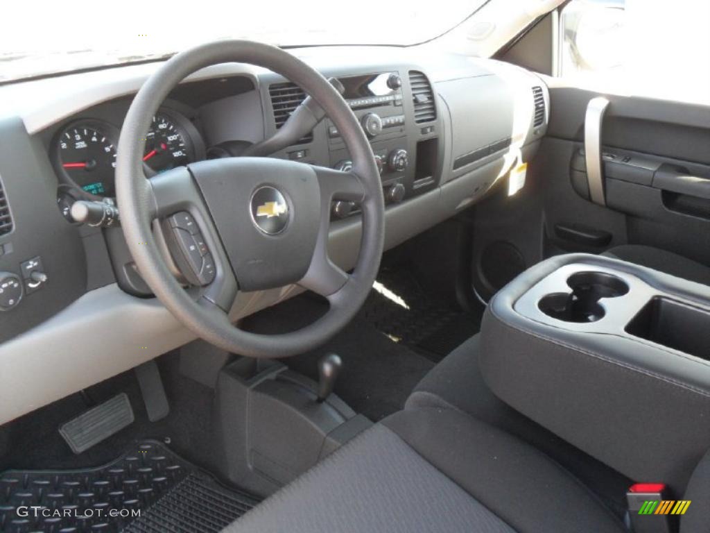 2011 Silverado 1500 LS Crew Cab 4x4 - Sheer Silver Metallic / Dark Titanium photo #25