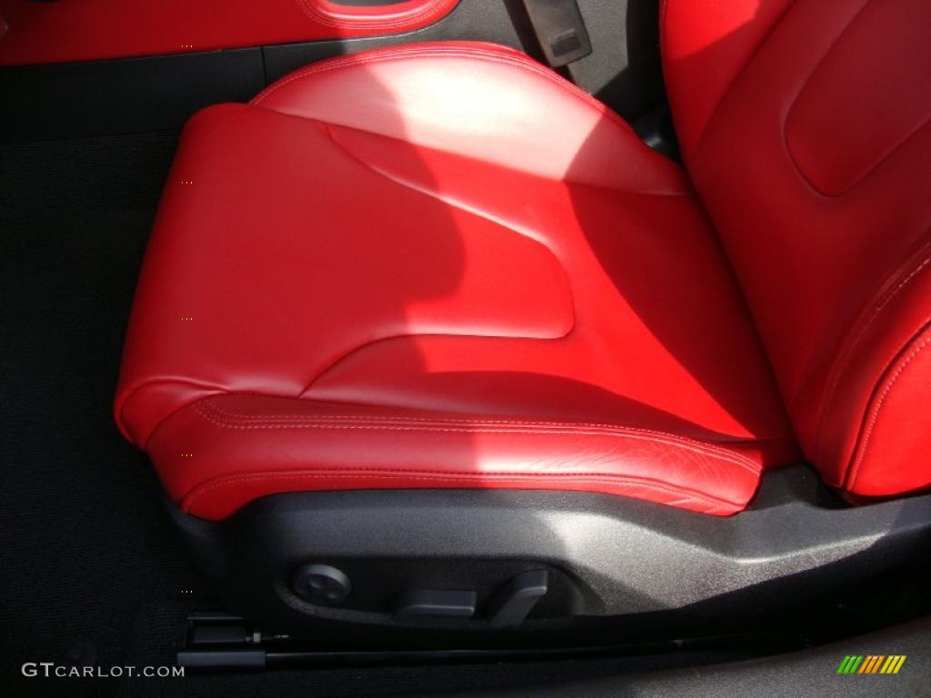 Magma Red Interior 2009 Audi TT 3.2 quattro Coupe Photo #38430377