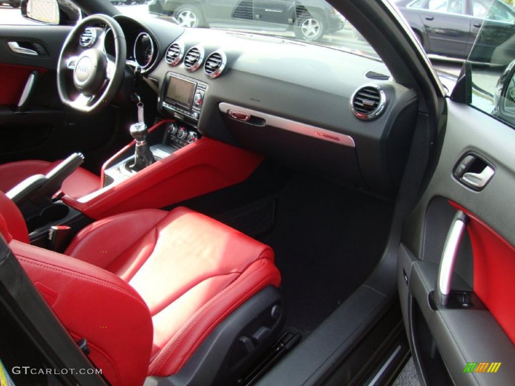 2009 Audi TT 3.2 quattro Coupe Magma Red Dashboard Photo #38430409
