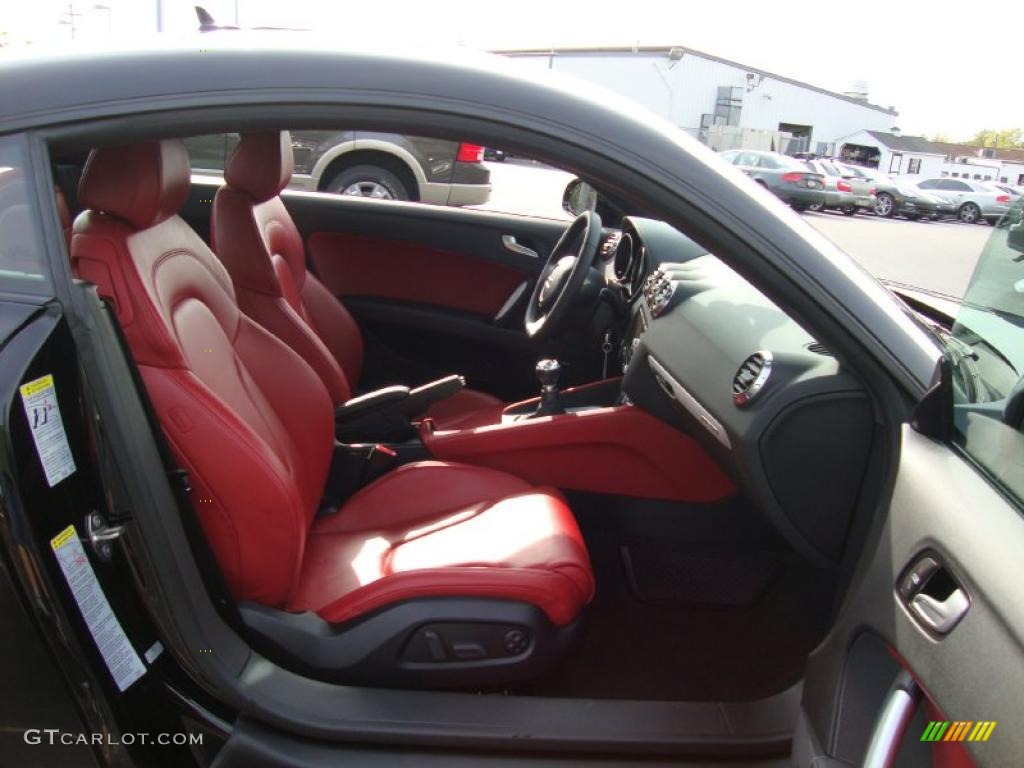 Magma Red Interior 2009 Audi TT 3.2 quattro Coupe Photo #38430441
