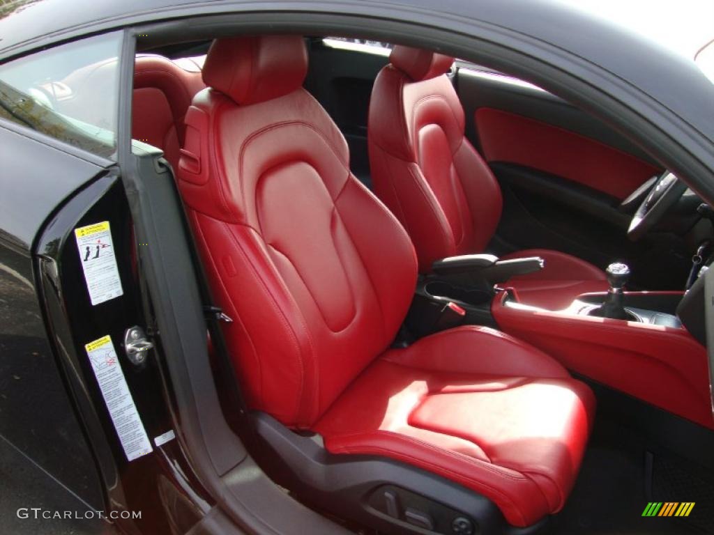 Magma Red Interior 2009 Audi TT 3.2 quattro Coupe Photo #38430457