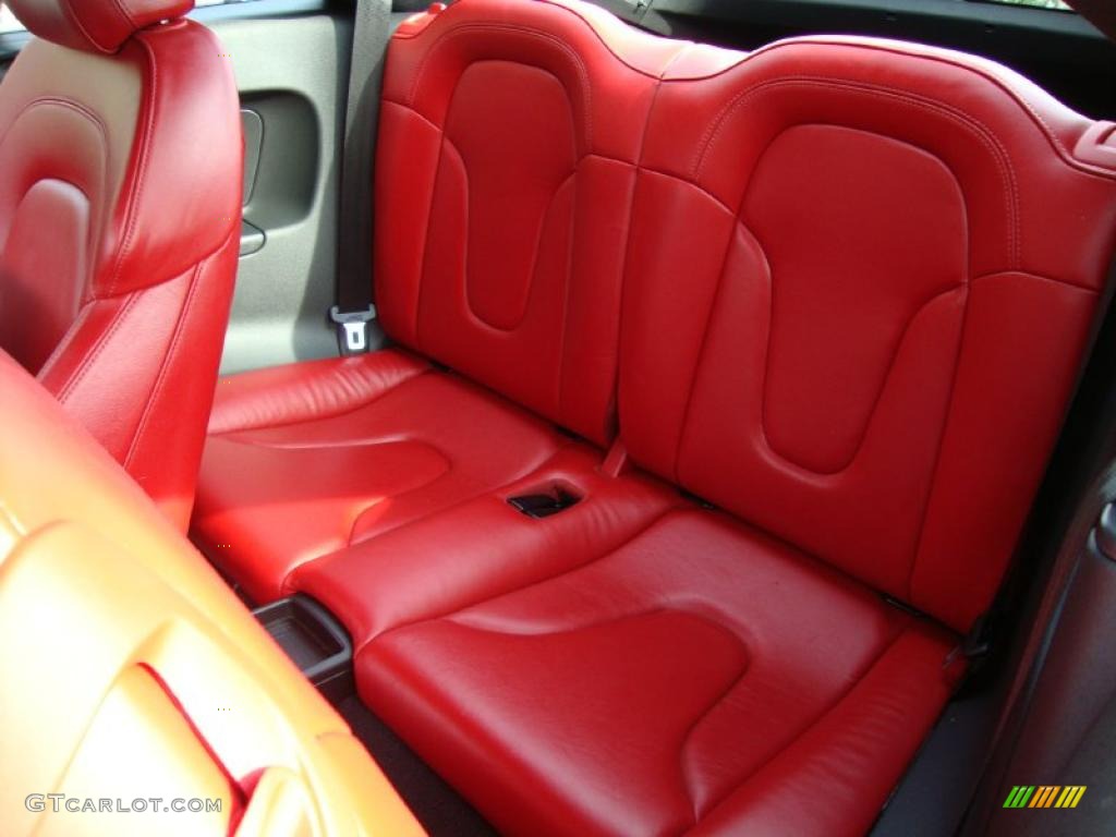 Magma Red Interior 2009 Audi TT 3.2 quattro Coupe Photo #38430637