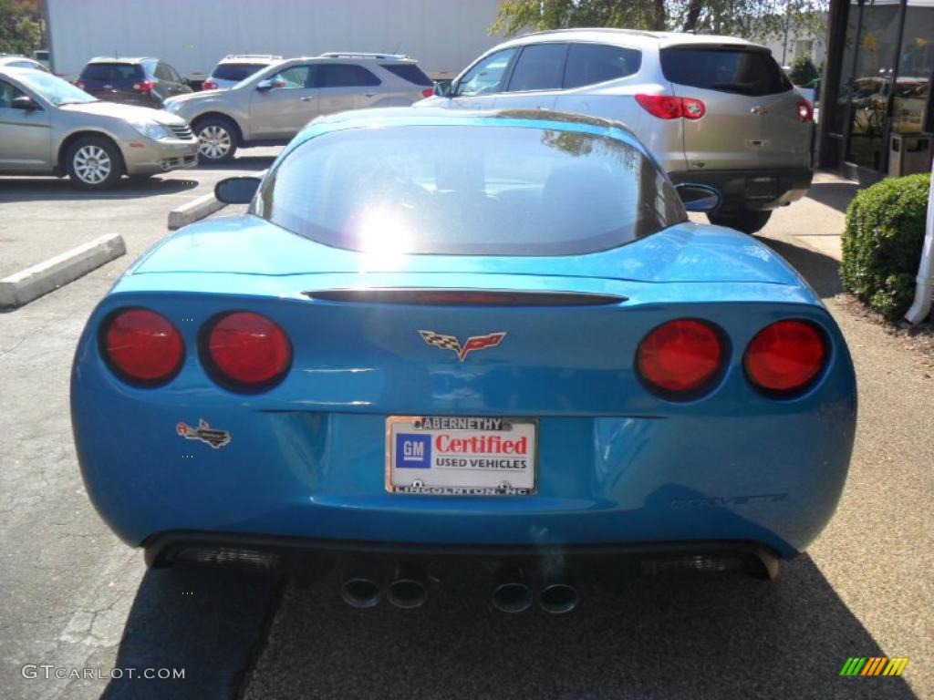 2008 Corvette Coupe - Jetstream Blue Metallic / Ebony photo #3
