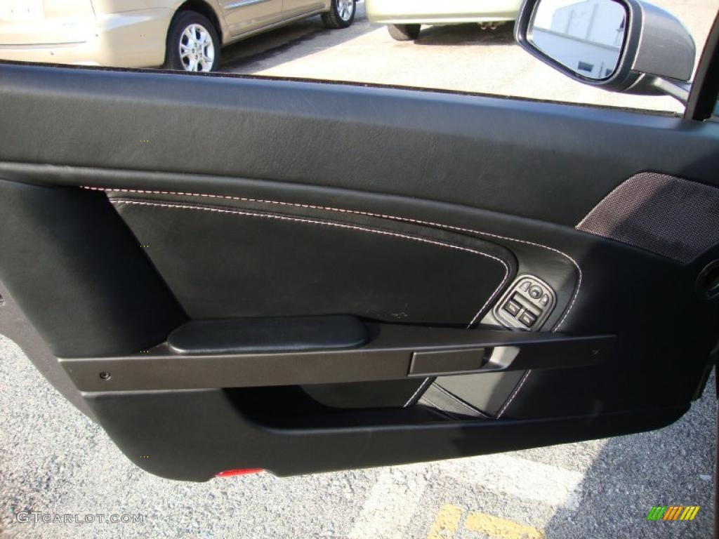 2008 Aston Martin V8 Vantage Roadster Obsidian Black Door Panel Photo #38431029