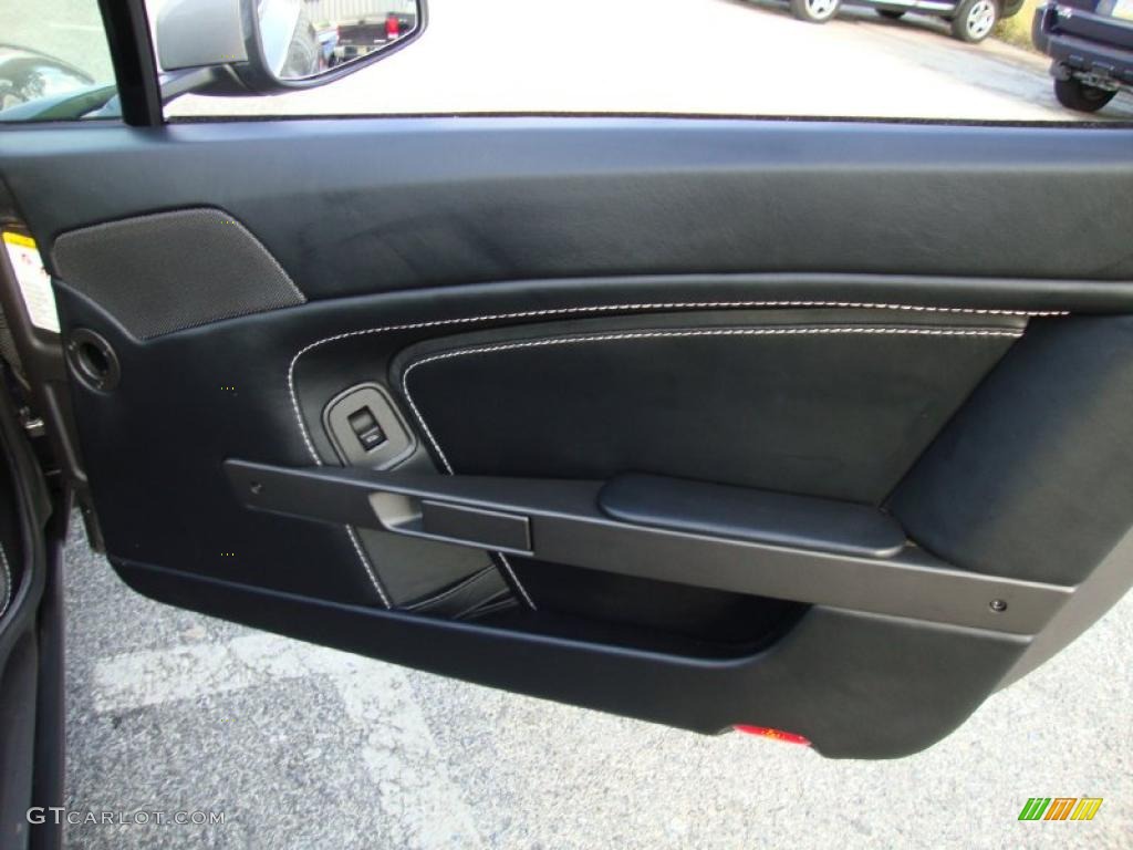 2008 Aston Martin V8 Vantage Roadster Obsidian Black Door Panel Photo #38431169